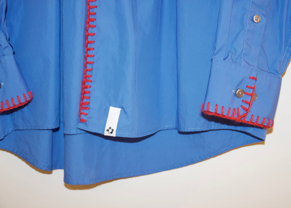 reworked dress shirt, L