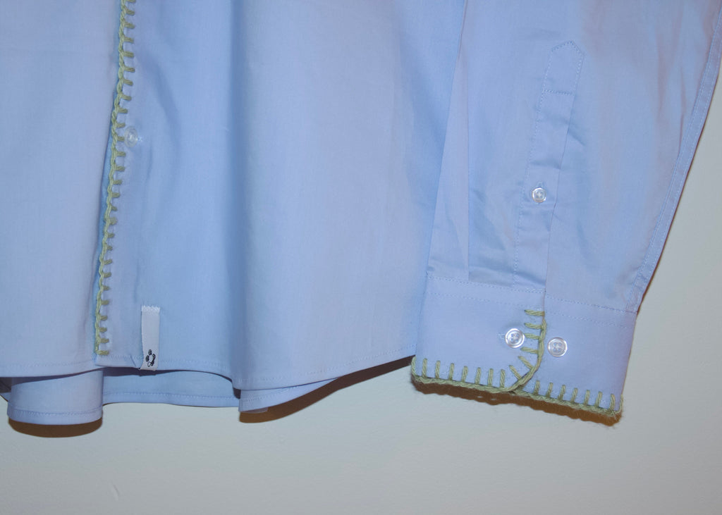 reworked dress shirt, L