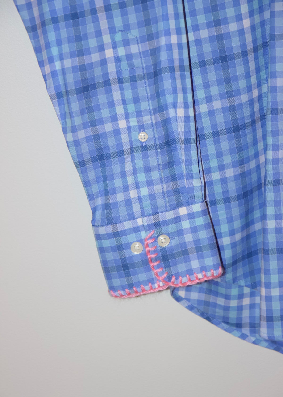 reworked dress shirt, L