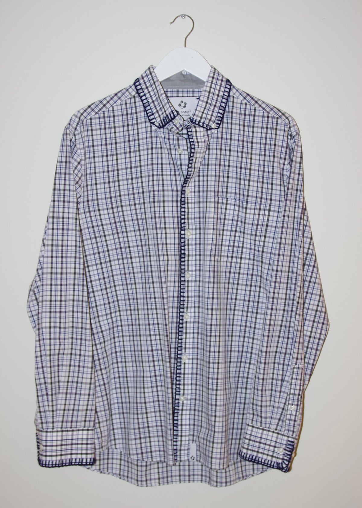 reworked dress shirt, L