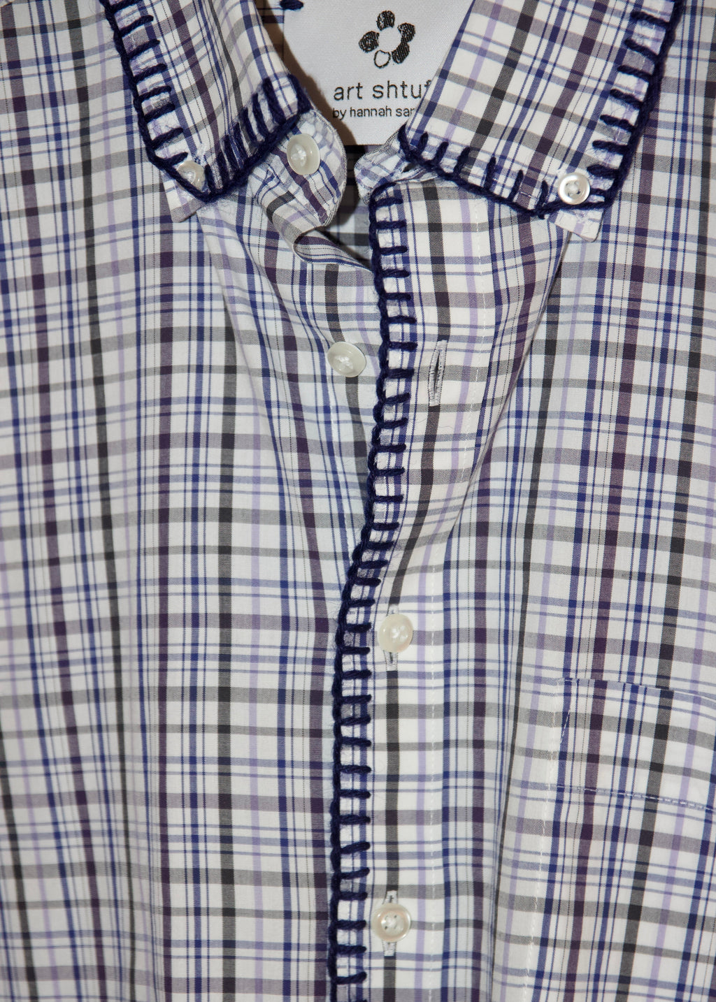 reworked dress shirt, L