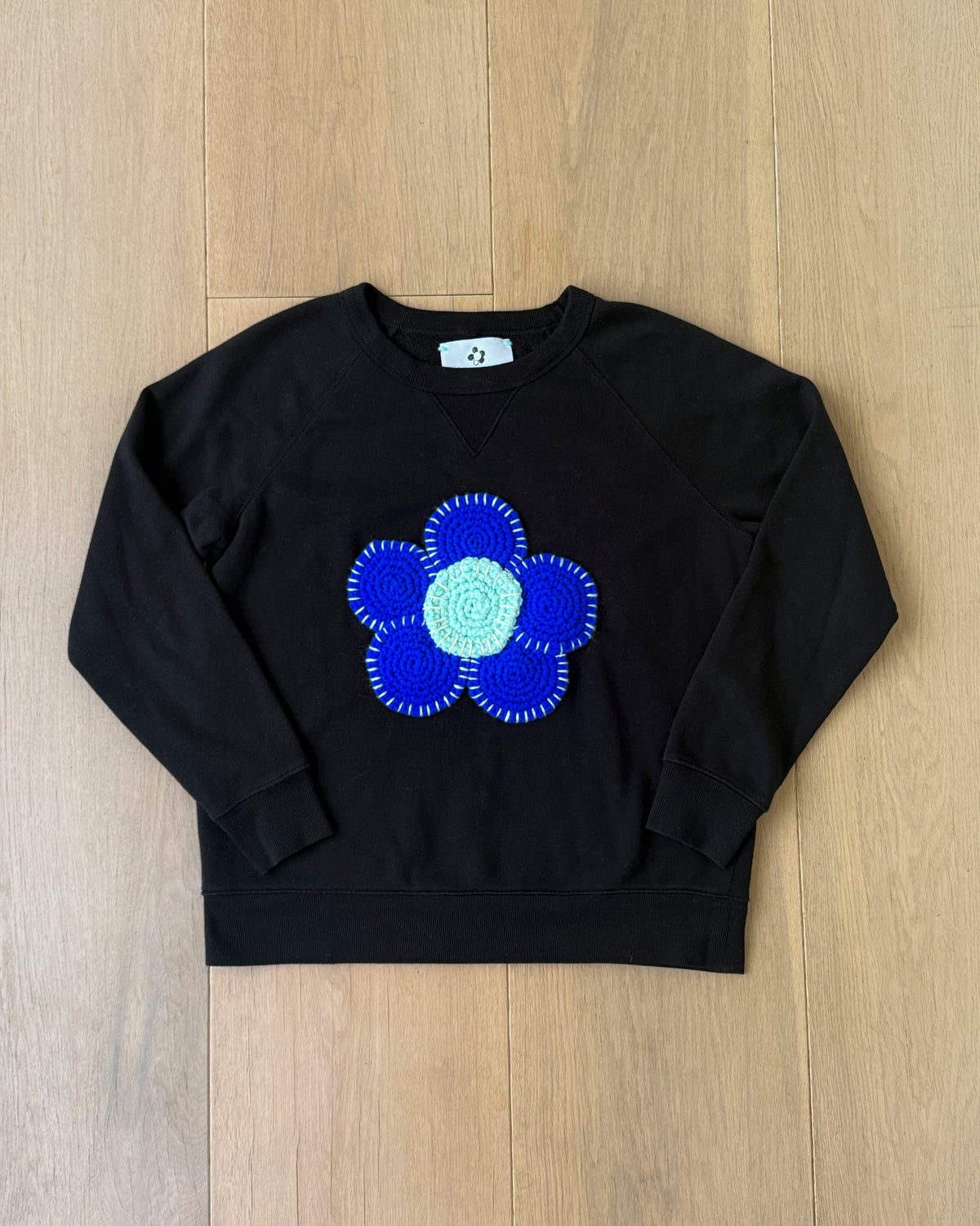 flower sweatshirt, S