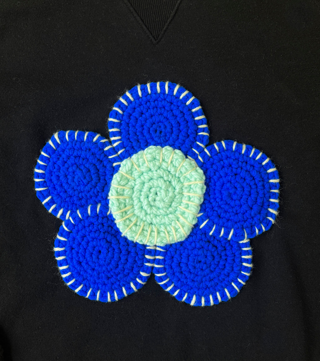 flower sweatshirt, S