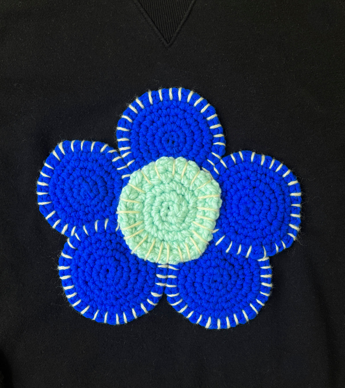 flower sweatshirt, S