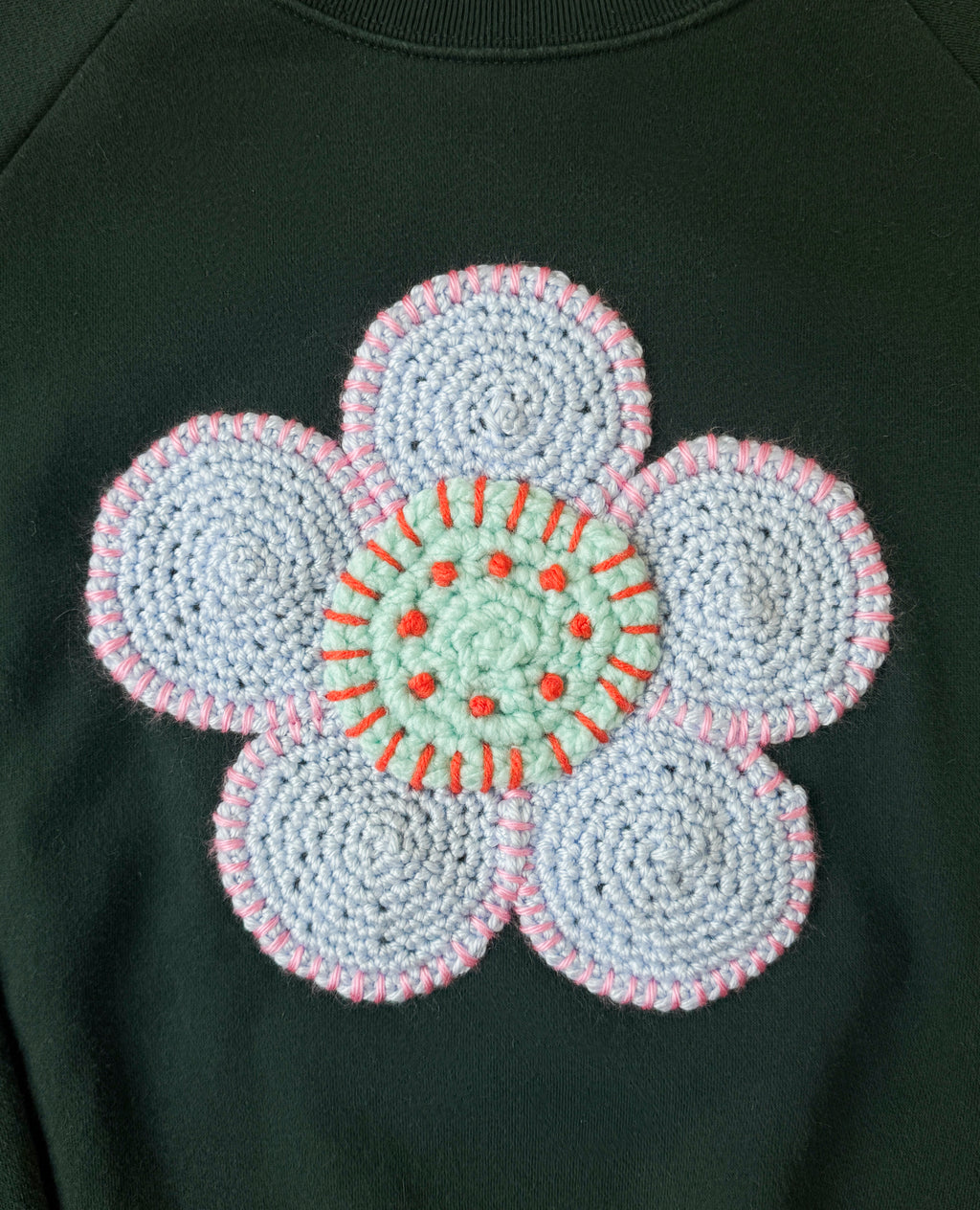 flower sweatshirt, S