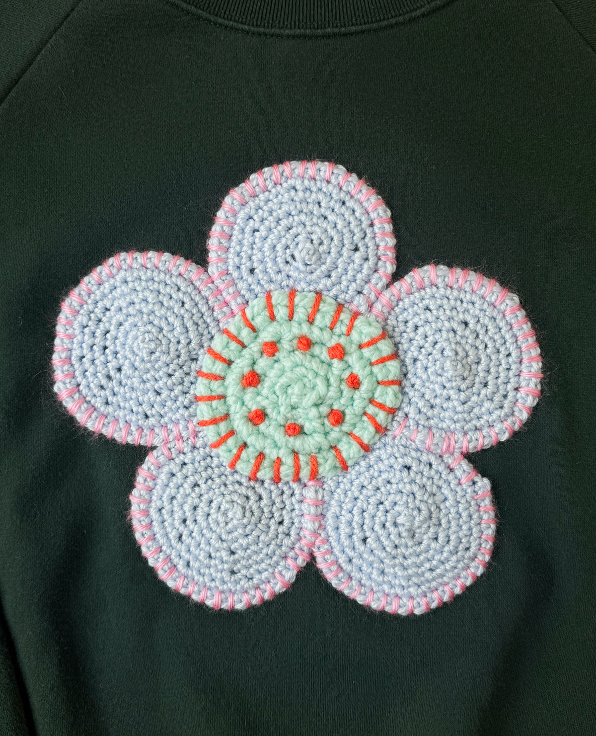 flower sweatshirt, S