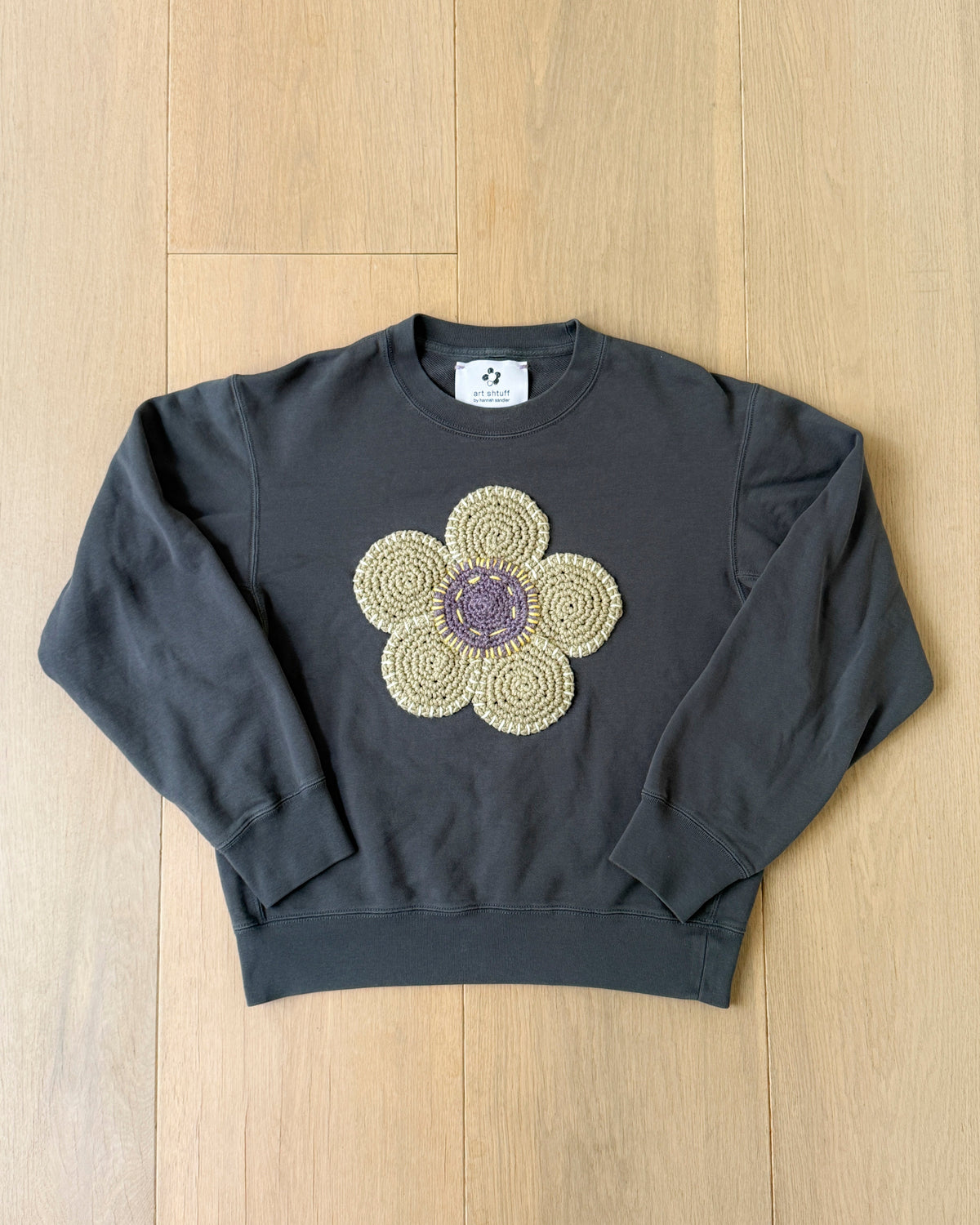 flower sweatshirt, S