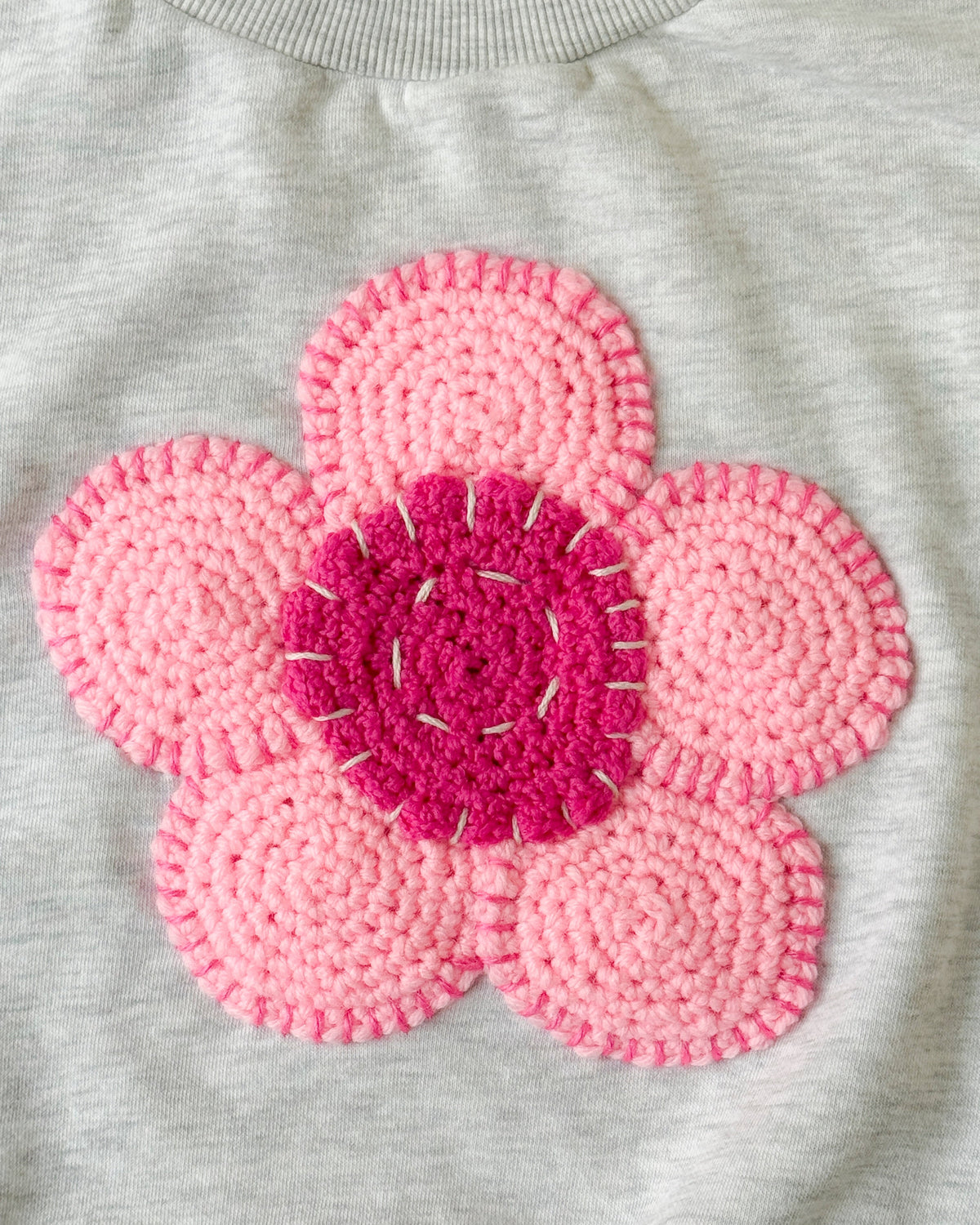 flower sweatshirt, M
