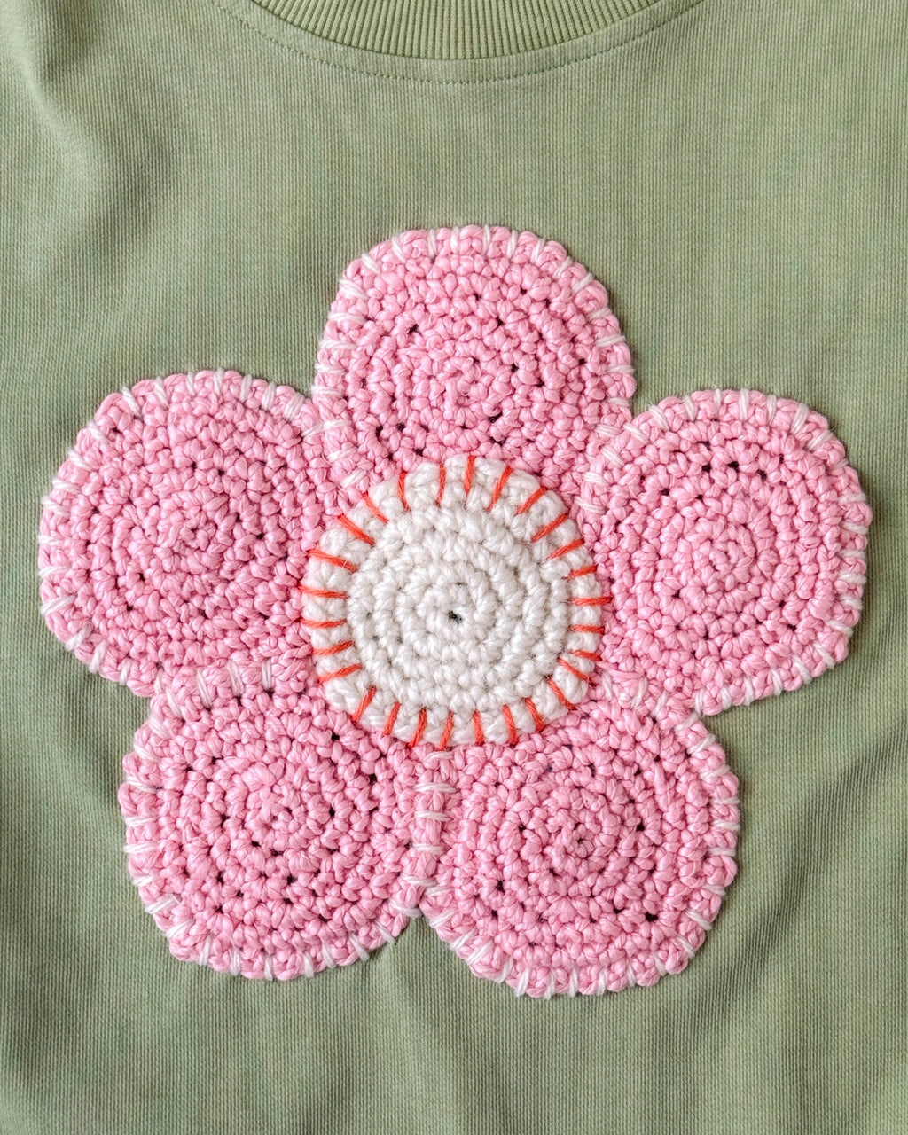 flower sweatshirt, S