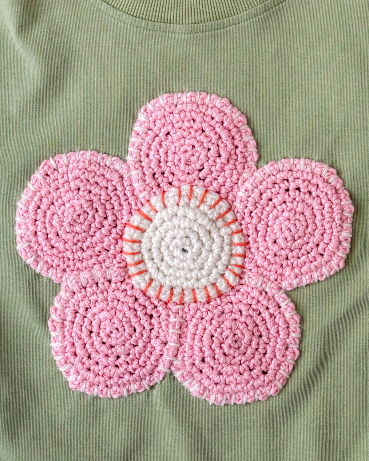 flower sweatshirt, S