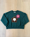 flower sweatshirt, M
