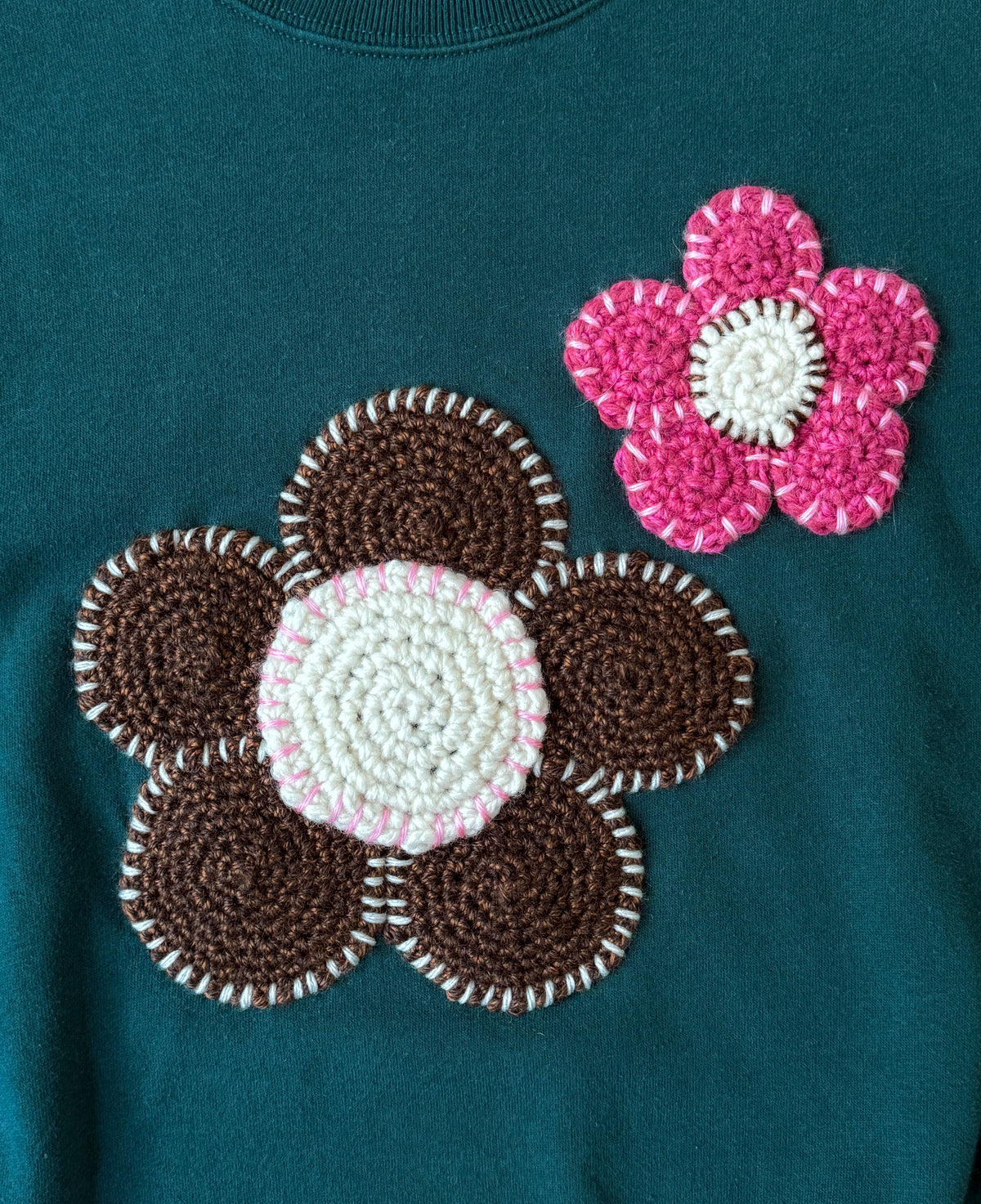 flower sweatshirt, M