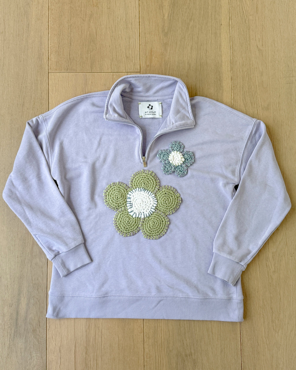 flower sweatshirt, L