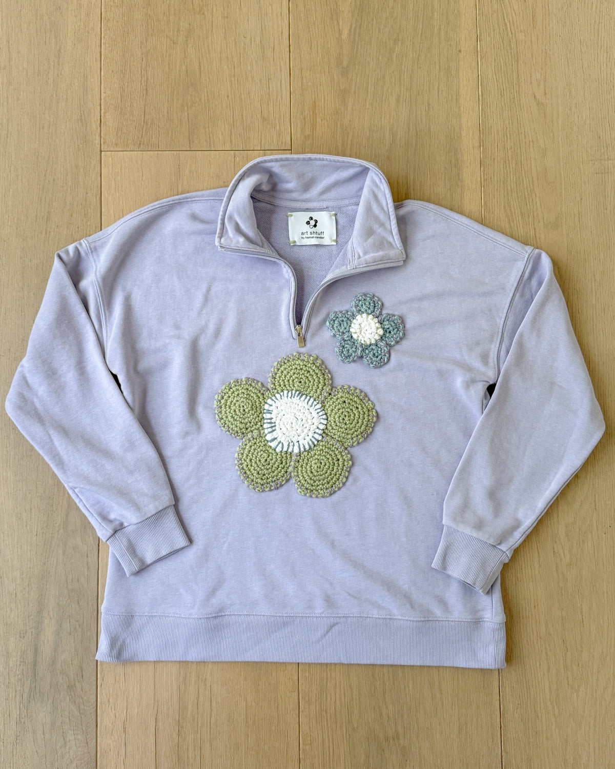 flower sweatshirt, L