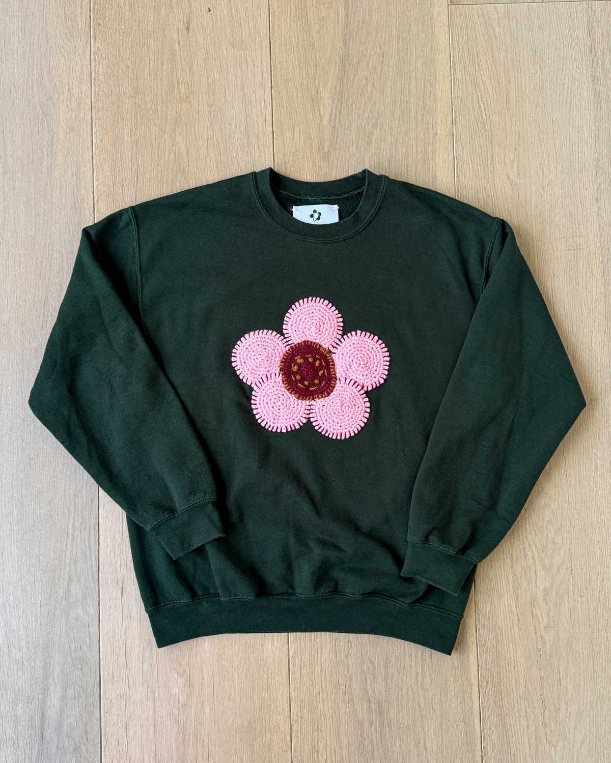 flower sweatshirt, M