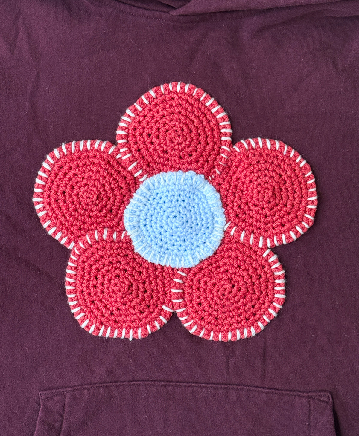 flower sweatshirt, M