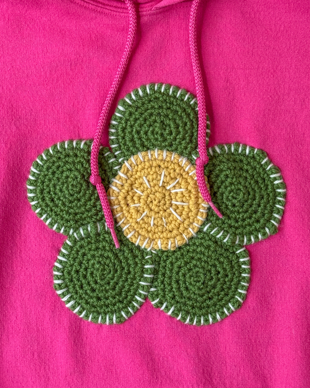 flower sweatshirt, M