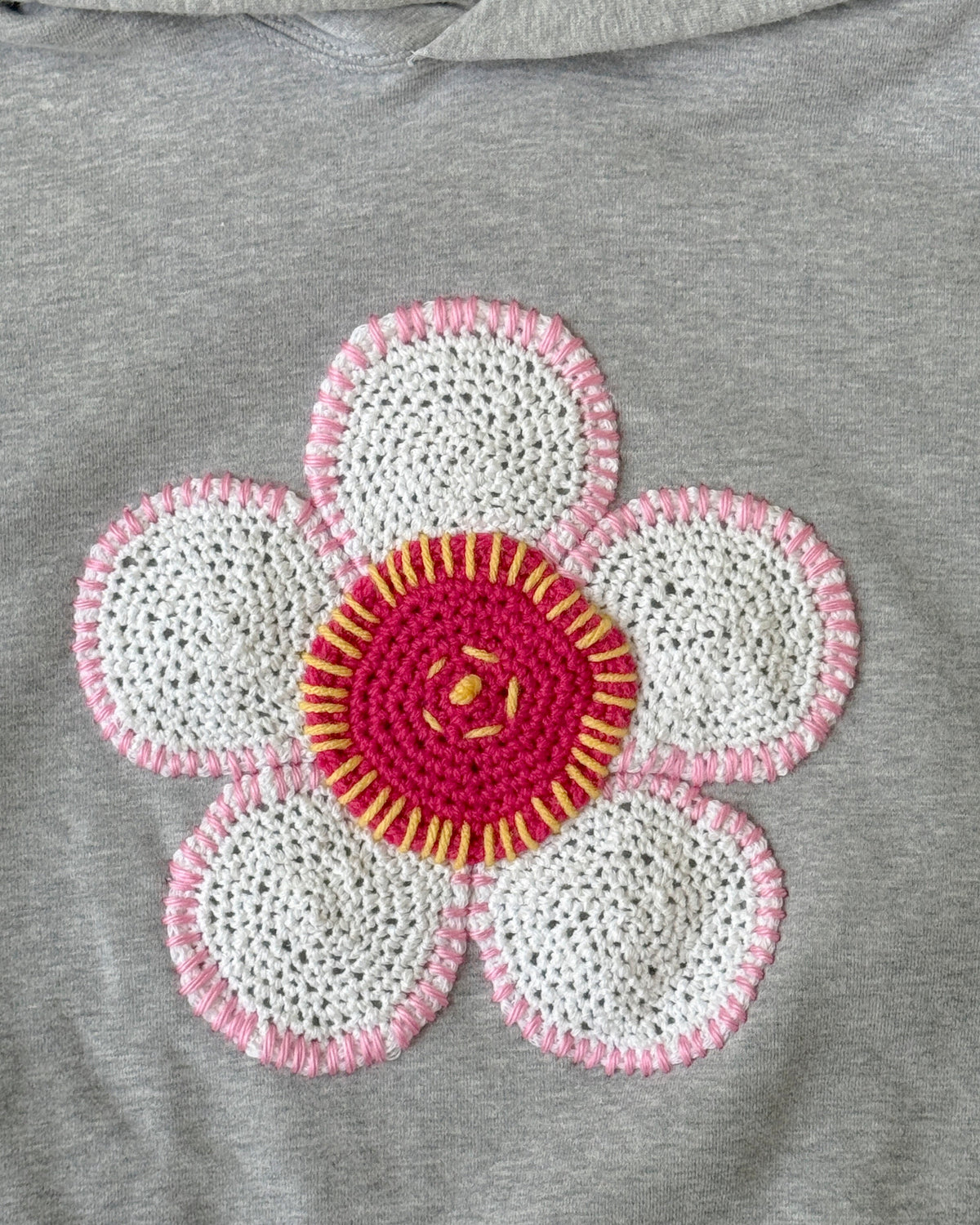 flower sweatshirt, M