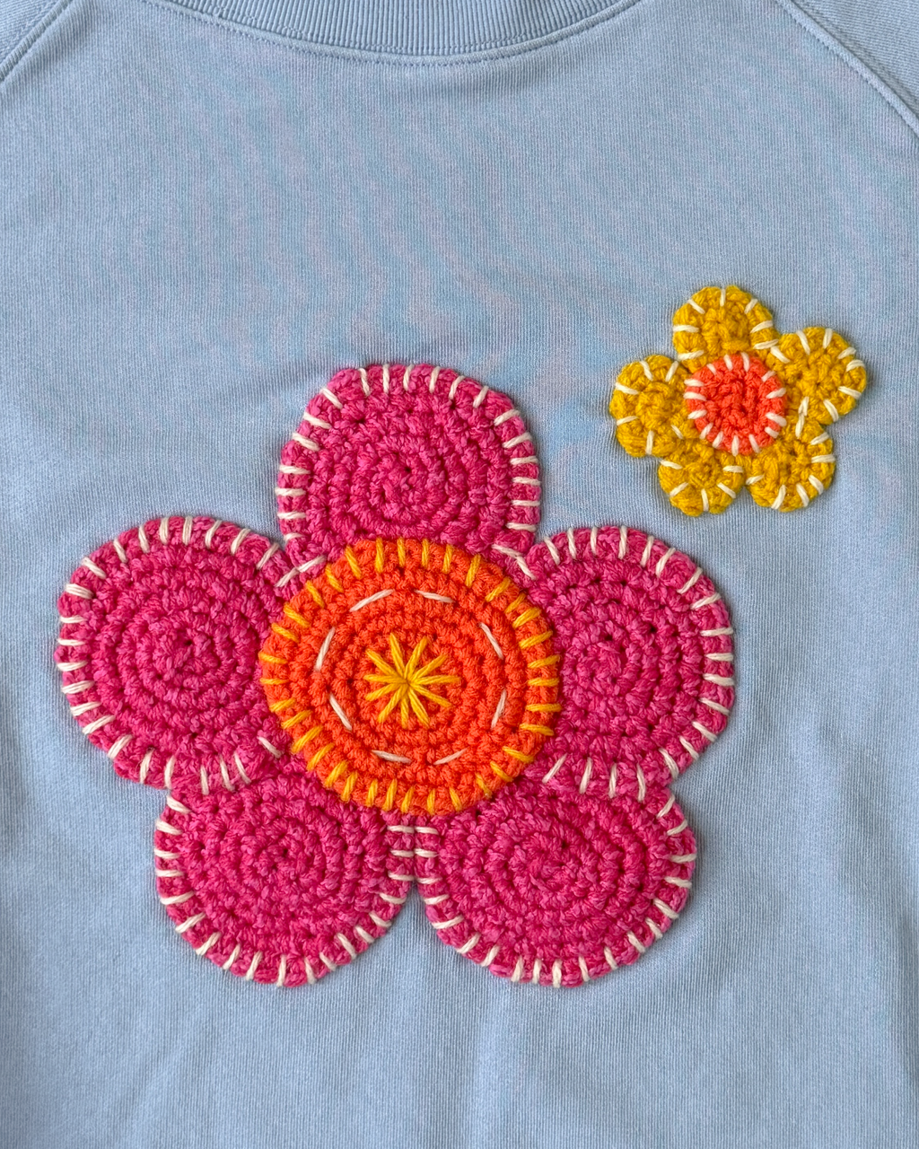 flower sweatshirt, XL