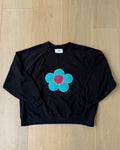 flower sweatshirt, M