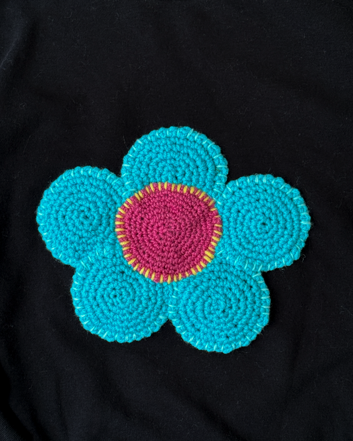flower sweatshirt, M