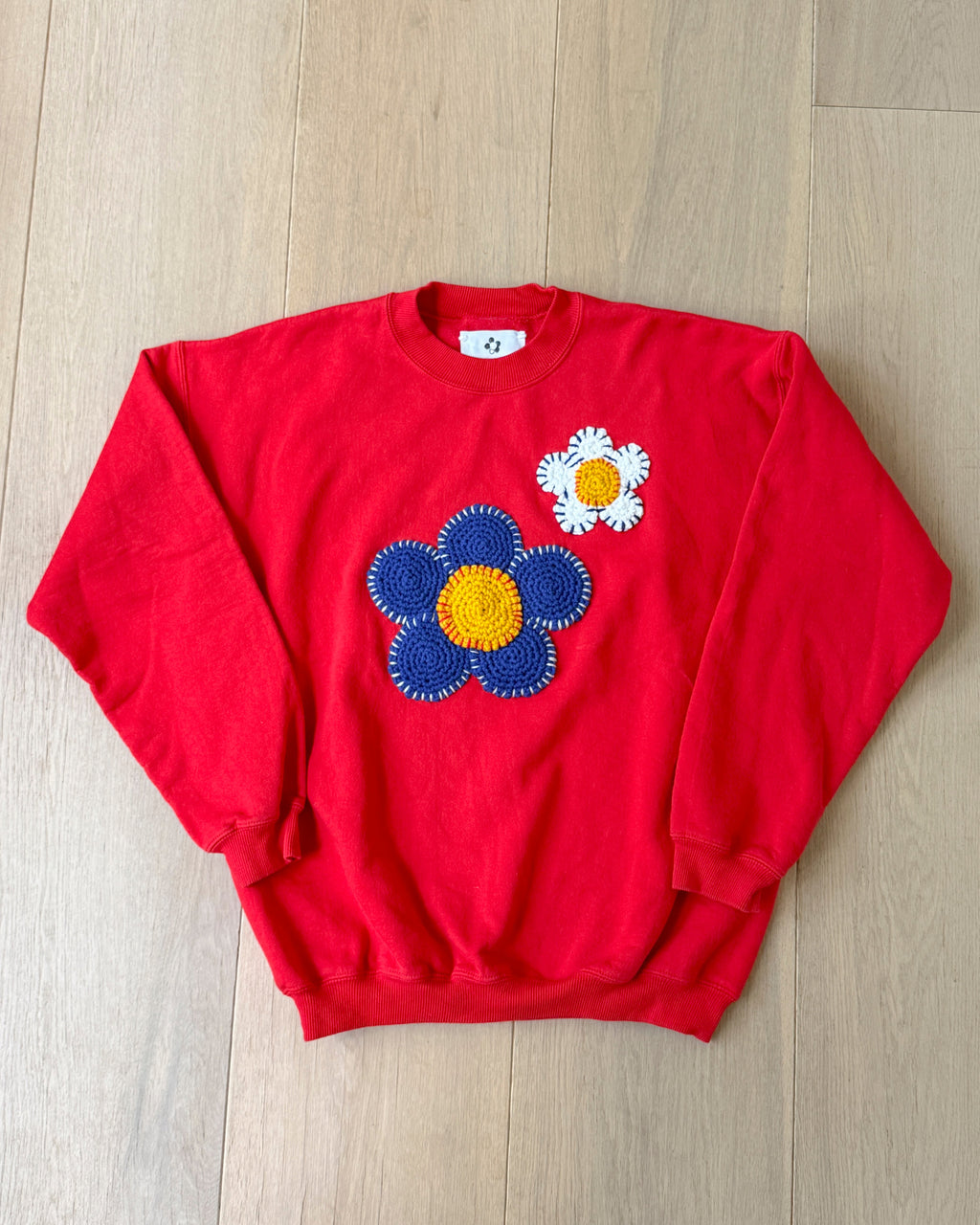 flower sweatshirt, L