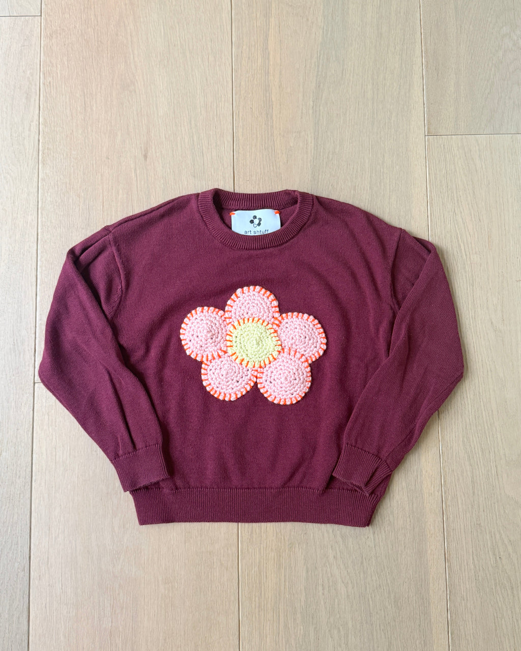 flower sweater, S (6-7)