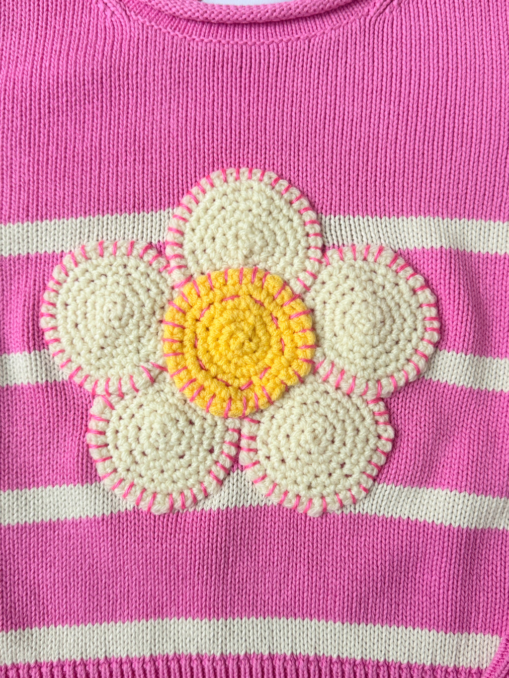 flower sweater, M (10-12)