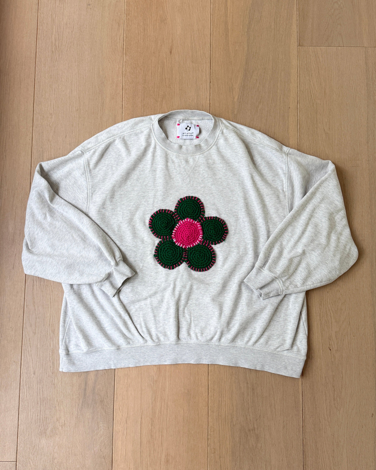 flower sweatshirt, XXL