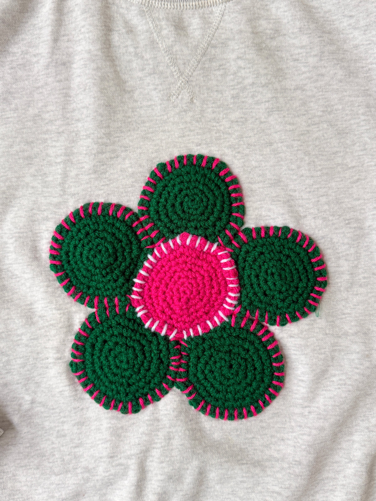 flower sweatshirt, XXL