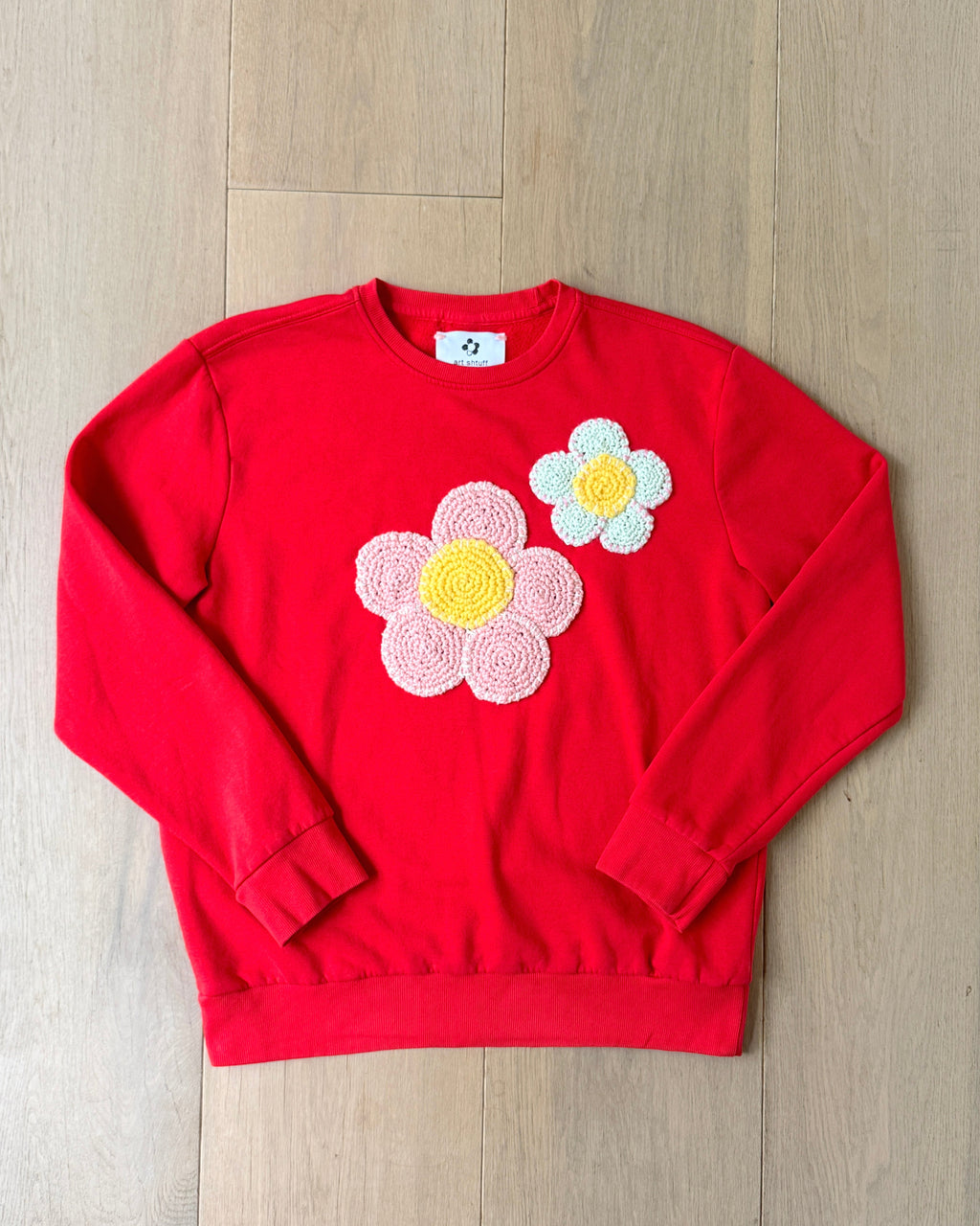 flower sweatshirt, XL