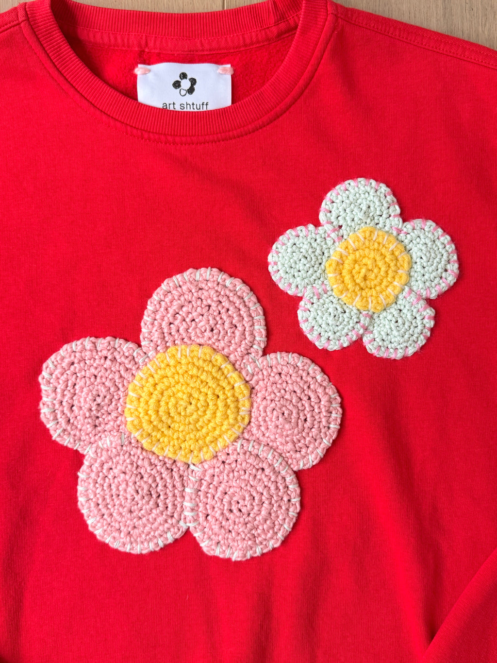 flower sweatshirt, XL